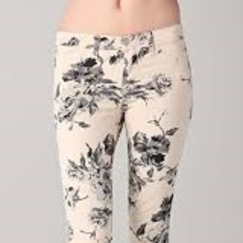 J Brand Large Floral Print Skinny Jeans - Picture 1 of 8